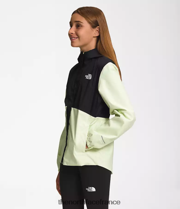 vêtements The North Face enfants veste de pluie Antora crème au citron vert ZPZRD753