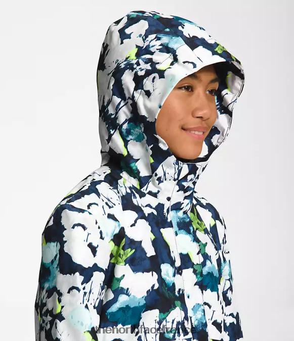 vêtements The North Face enfants veste de pluie Antora imprimé abstrait bleu marine sommet ZPZRD758