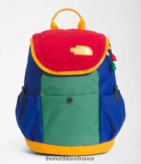 accessoire The North Face enfants sac à dos mini explorateur pour jeunes rouge tnf/vert herbe profonde/bleu tnf ZPZRD395