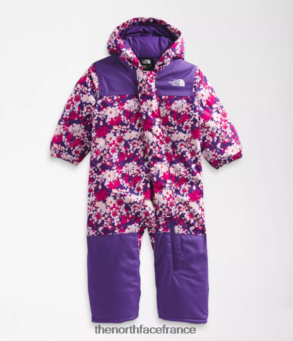 vêtements The North Face bébé combinaison de neige liberté imprimé floral Peak Purple Valley ZPZRD277