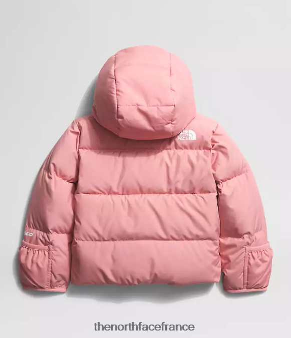 vêtements The North Face bébé doudoune à capuche north rose ombragée ZPZRD765