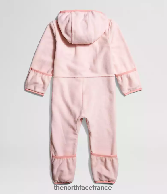 vêtements The North Face bébé glacier une pièce rose pur ZPZRD1112