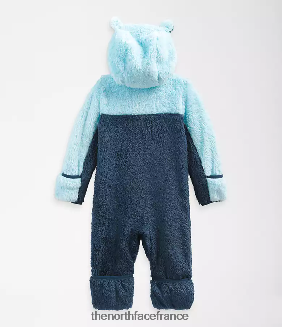 vêtements The North Face bébé ours d'une seule pièce bleu ombragé ZPZRD401