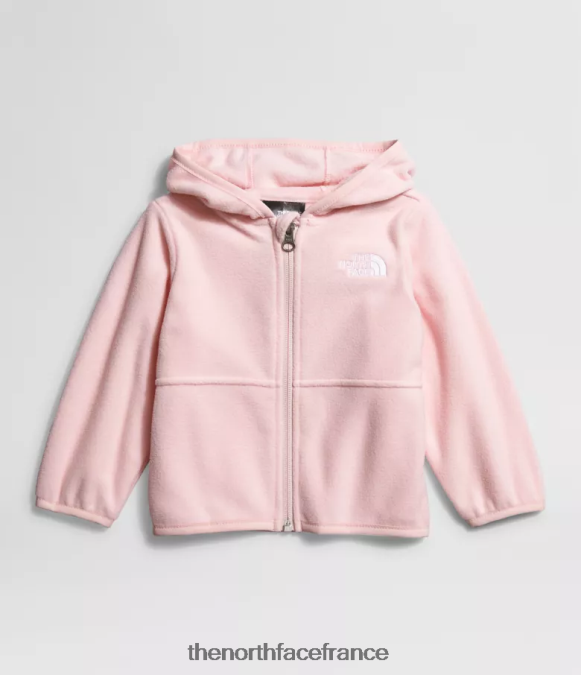vêtements The North Face bébé sweat à capuche entièrement zippé glacier rose pur ZPZRD989