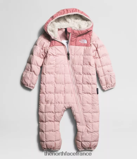vêtements The North Face bébé thermoball une pièce rose pur ZPZRD695