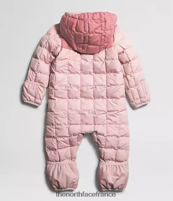 vêtements The North Face bébé thermoball une pièce rose pur ZPZRD695