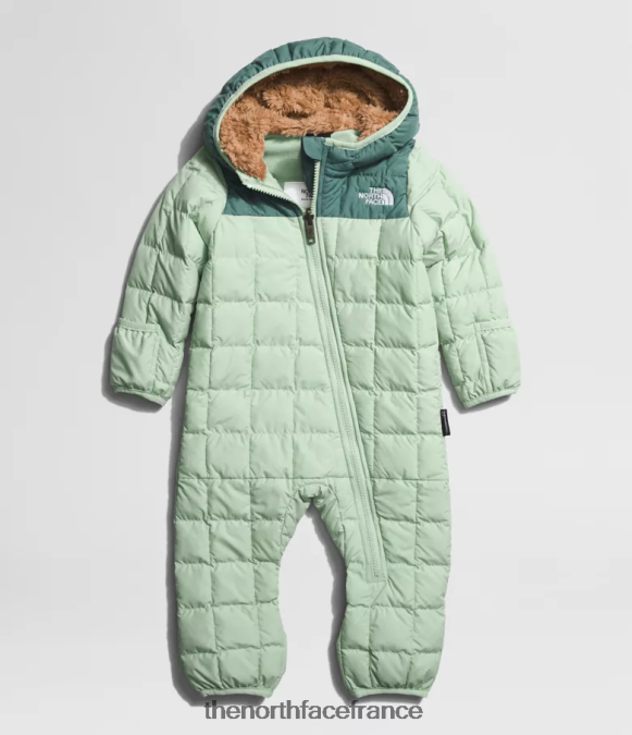 vêtements The North Face bébé thermoball une pièce sauge brumeuse ZPZRD694