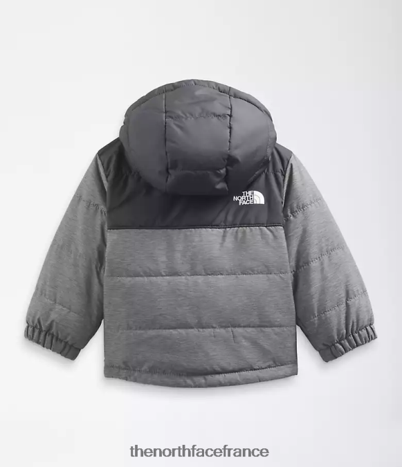 vêtements The North Face bébé veste à capuche réversible à fermeture éclair intégrale mt chimbo tnf gris moyen chiné ZPZRD865