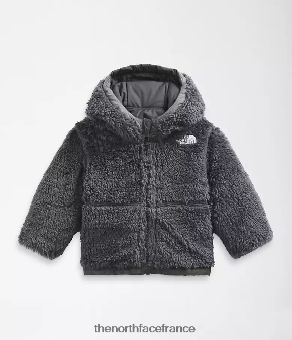 vêtements The North Face bébé veste à capuche réversible à fermeture éclair intégrale mt chimbo tnf gris moyen chiné ZPZRD865