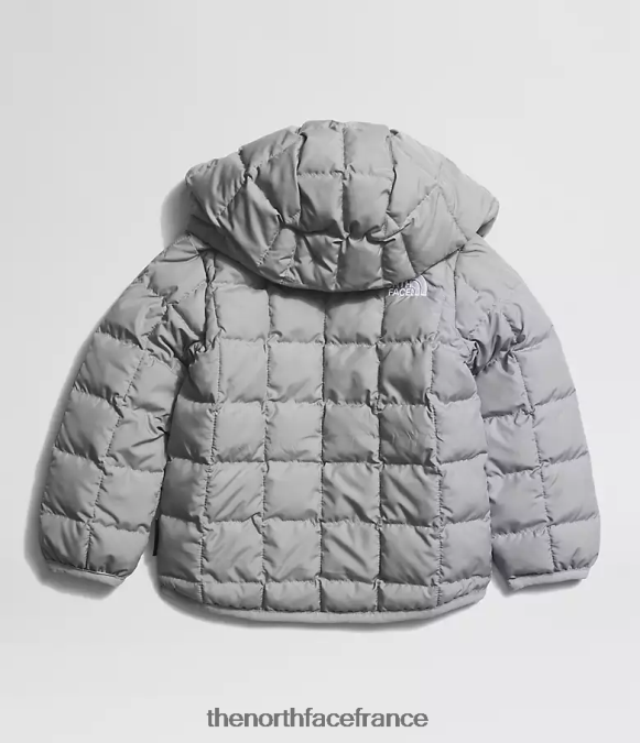 vêtements The North Face bébé veste à capuche réversible thermoball mélanger le gris ZPZRD638