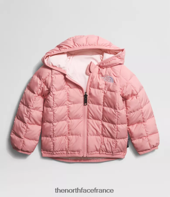 vêtements The North Face bébé veste à capuche réversible thermoball rose ombragée ZPZRD637