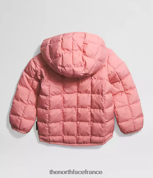 vêtements The North Face bébé veste à capuche réversible thermoball rose ombragée ZPZRD637