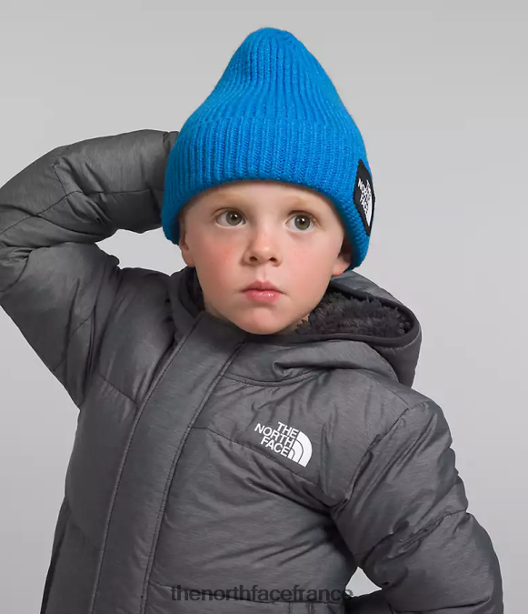 accessoire The North Face enfants bonnet à revers avec logo tnf bleu optique ZPZRD77