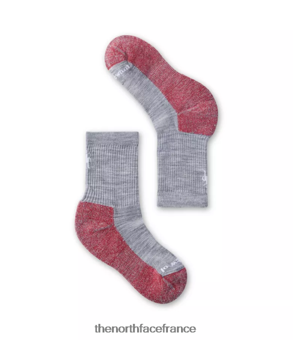 accessoire The North Face enfants chaussettes mi-mollet à coussin léger randonnée gris clair ZPZRD342