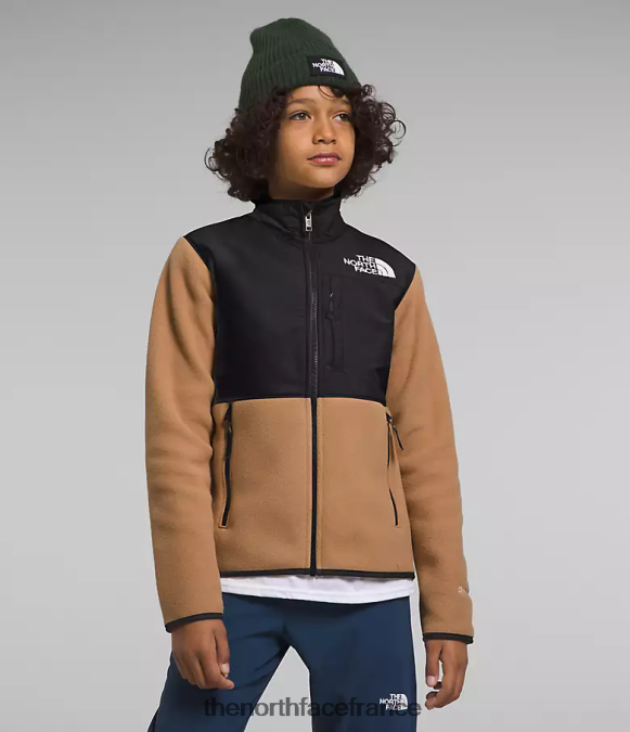 vêtements The North Face enfants veste denali beurre d'amande ZPZRD583