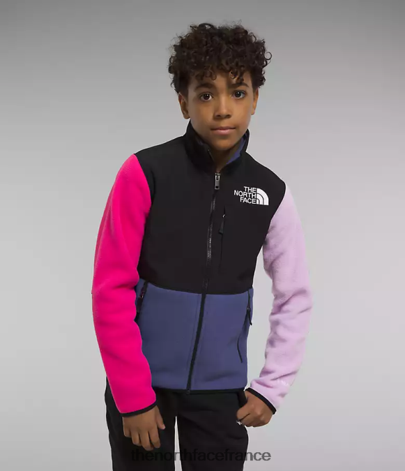 vêtements The North Face enfants veste denali bleu grotte ZPZRD761