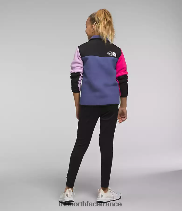 vêtements The North Face enfants veste denali bleu grotte ZPZRD761