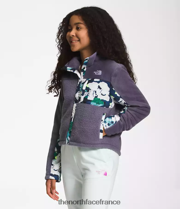 vêtements The North Face enfants veste mashup en polaire ardoise lunaire ZPZRD73