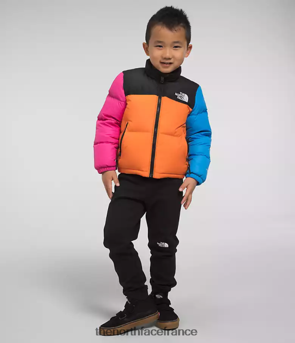 vêtements The North Face enfants veste nuptse rétro 1996 mandarin ZPZRD530