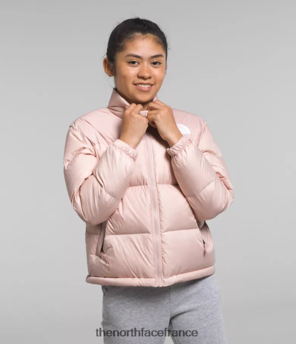 vêtements The North Face enfants veste nuptse rétro 1996 mousse rose ZPZRD912