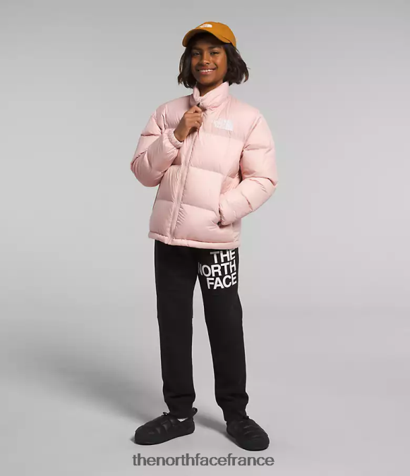 vêtements The North Face enfants veste nuptse rétro 1996 mousse rose ZPZRD912