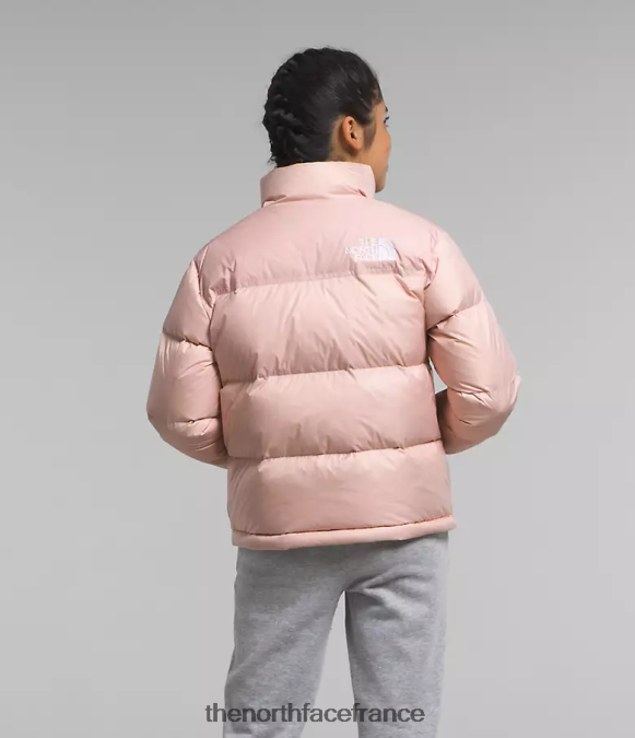 vêtements The North Face enfants veste nuptse rétro 1996 mousse rose ZPZRD912