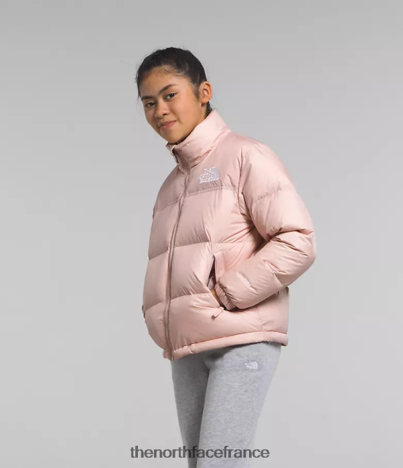 vêtements The North Face enfants veste nuptse rétro 1996 mousse rose ZPZRD912