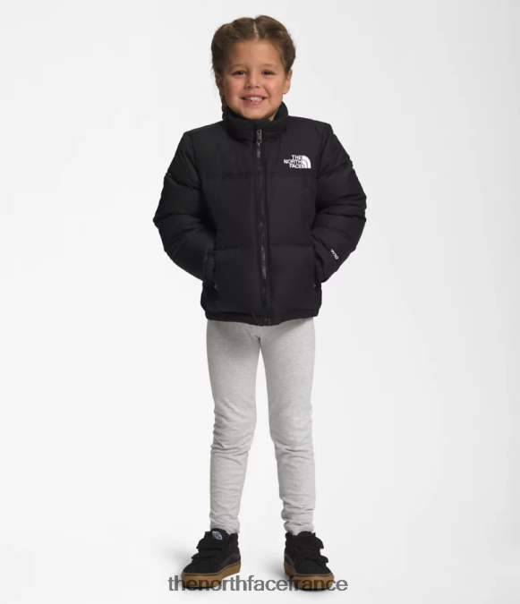 vêtements The North Face enfants veste nuptse rétro 1996 tnf noir ZPZRD529