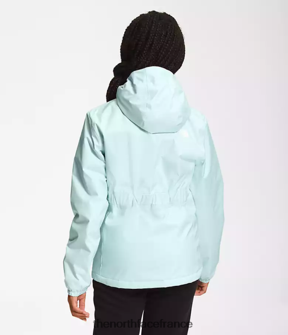 vêtements The North Face enfants veste de pluie chaude lucarne bleue ZPZRD392