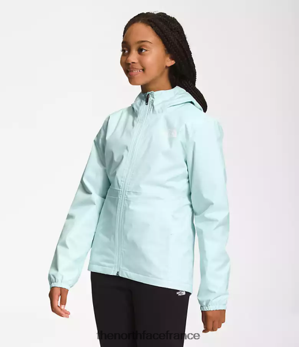 vêtements The North Face enfants veste de pluie chaude lucarne bleue ZPZRD392