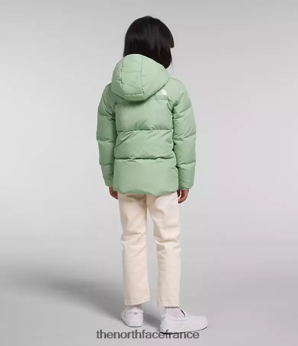 vêtements The North Face enfants doudoune à capuche north sauge brumeuse ZPZRD864