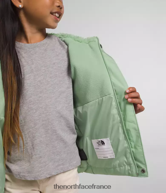 vêtements The North Face enfants doudoune à capuche north sauge brumeuse ZPZRD864