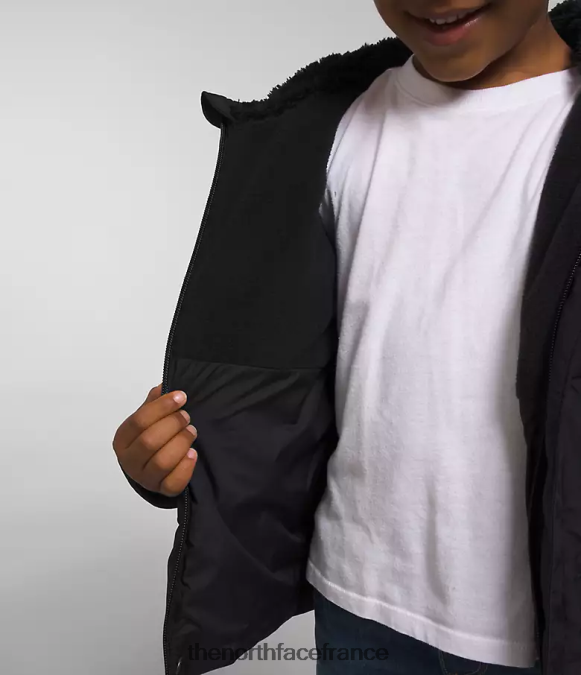 vêtements The North Face enfants doudoune à capuche north tnf noir ZPZRD863