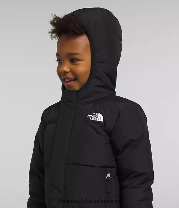 vêtements The North Face enfants doudoune à capuche north tnf noir ZPZRD863