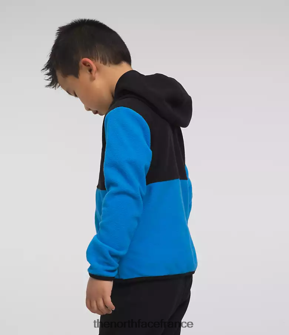 vêtements The North Face enfants sweat à capuche entièrement zippé glacier bleu optique ZPZRD693