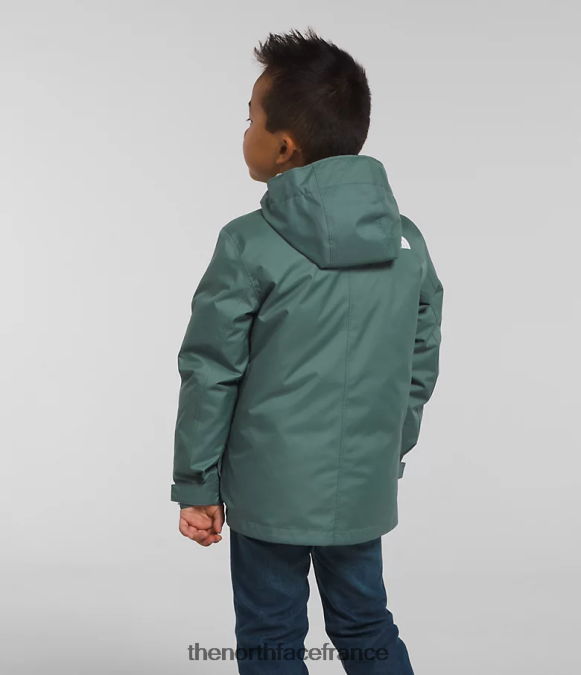 vêtements The North Face enfants triclimate nord vers le bas sauge noire ZPZRD584