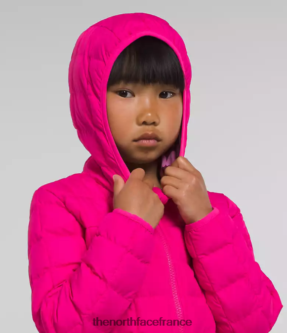 vêtements The North Face enfants veste à capuche réversible thermoball M. rose ZPZRD1239