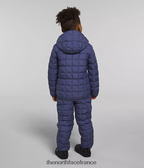 vêtements The North Face enfants veste à capuche réversible thermoball bleu grotte ZPZRD1237