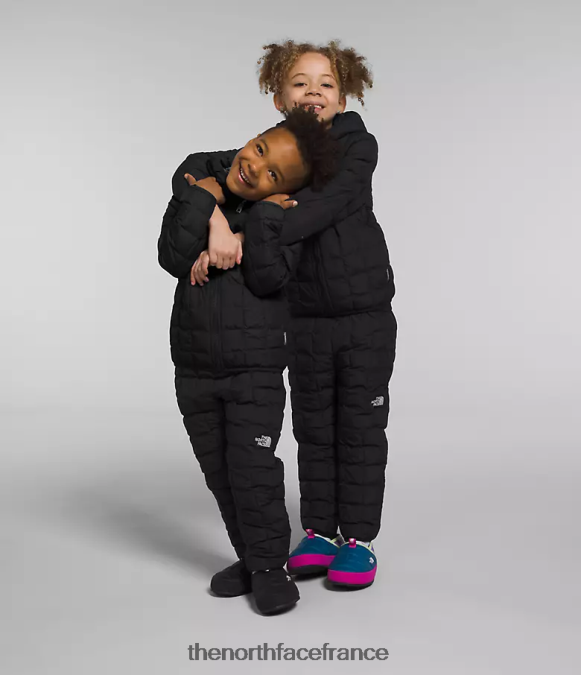 vêtements The North Face enfants veste à capuche réversible thermoball tnf noir ZPZRD1238