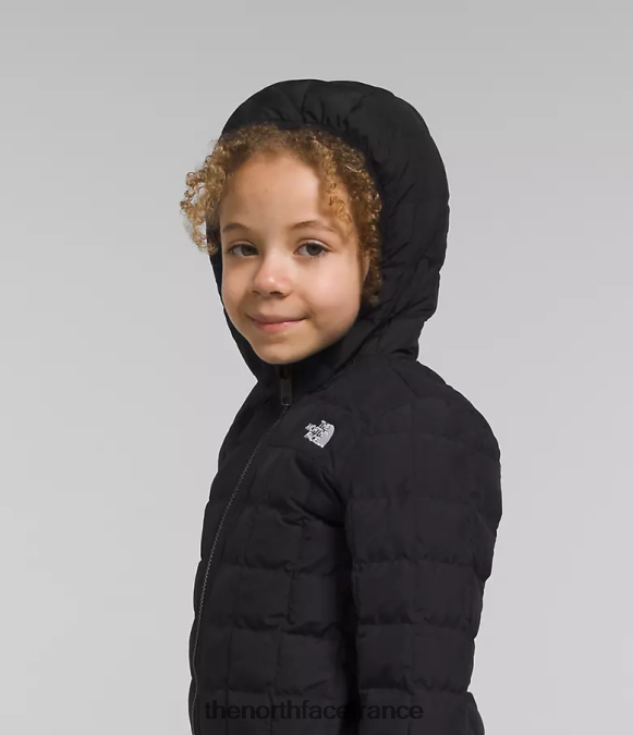 vêtements The North Face enfants veste à capuche réversible thermoball tnf noir ZPZRD1238