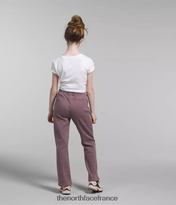 vêtements The North Face enfants pantalon large en molleton de rêve douillet gris fauve chiné ZPZRD267