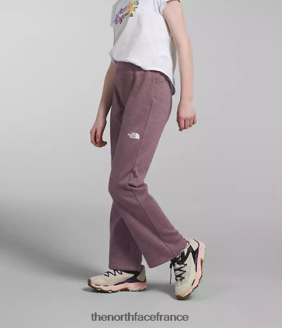 vêtements The North Face enfants pantalon large en molleton de rêve douillet gris fauve chiné ZPZRD267