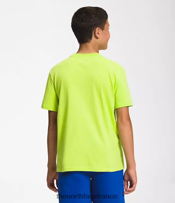vêtements The North Face enfants t-shirt graphique à manches courtes led jaune/tnf noir/sommet marine ZPZRD1060