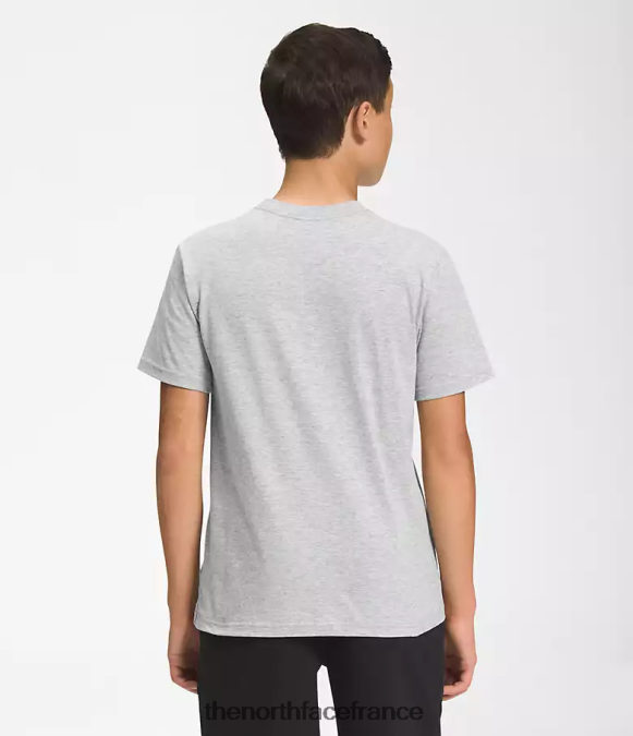 vêtements The North Face enfants t-shirt graphique à manches courtes tnf gris clair chiné/bleu super sonic ZPZRD1059