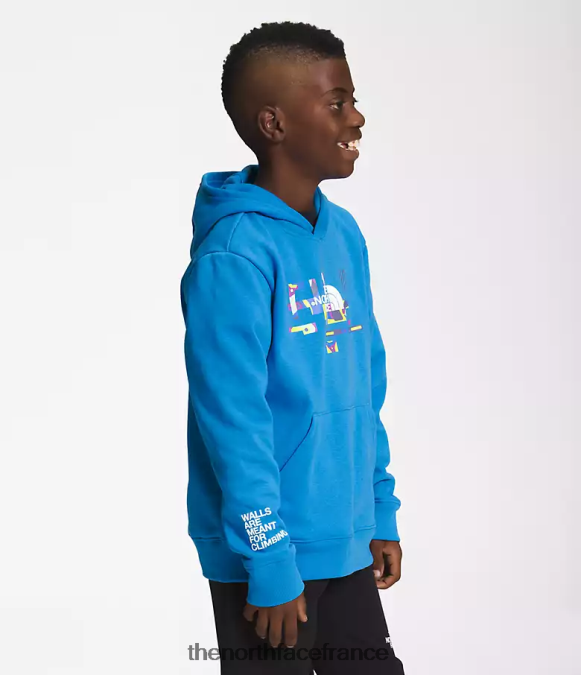 vêtements The North Face enfants sweat à capuche en polaire camp bleu super sonique ZPZRD1106
