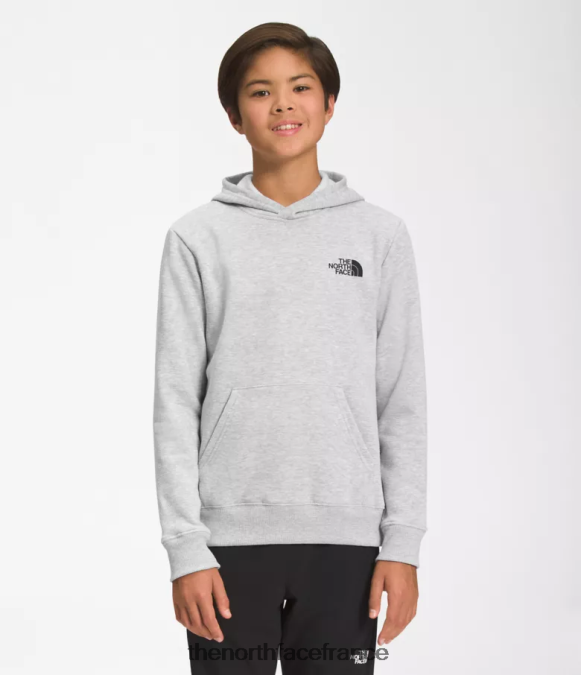 vêtements The North Face enfants sweat à capuche en polaire camp tnf gris clair chiné ZPZRD1102