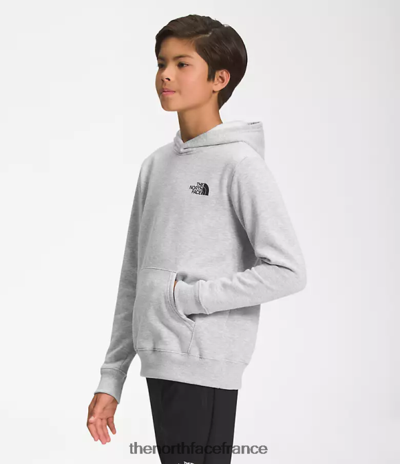 vêtements The North Face enfants sweat à capuche en polaire camp tnf gris clair chiné ZPZRD1102