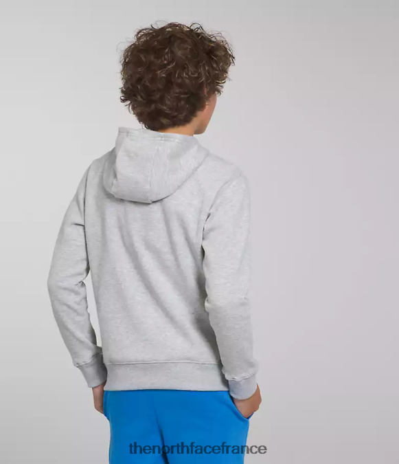 vêtements The North Face enfants sweat à capuche en polaire camp tnf gris clair chiné/bleu optique ZPZRD1108