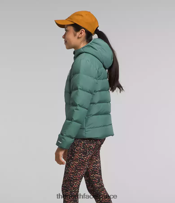 vêtements The North Face enfants doudoune réversible à capuche en duvet sauge noire ZPZRD628