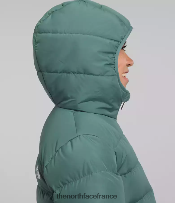 vêtements The North Face enfants doudoune réversible à capuche en duvet sauge noire ZPZRD628